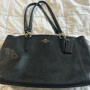 Coach Black Leather Shoulder Bag